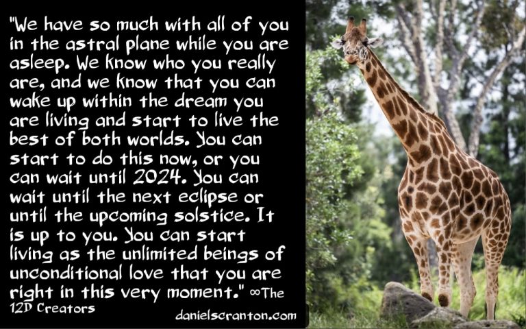 Don’t Wait Until 2024 ∞The 12D Creators: A Nonphysical Collective Consciousness